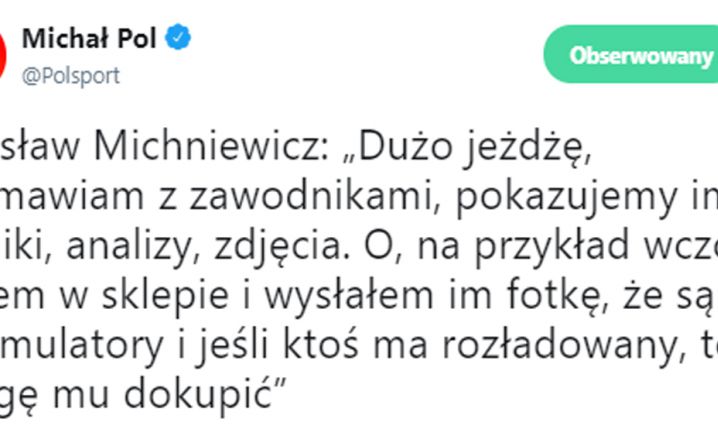 Czesław Michniewicz nt. kontaktu z zawodnikami! :D